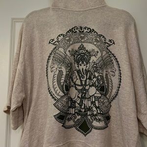 Zara drop sleeve Ganesh hoodie